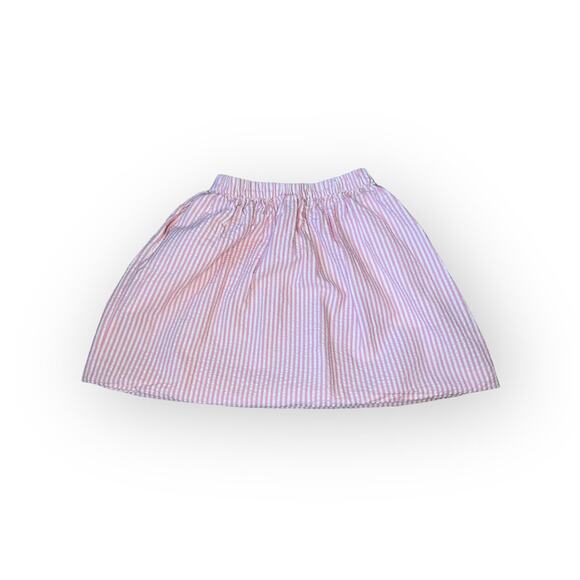 Crewcuts Pink Seersucker Skirt - Picture 1 of 6